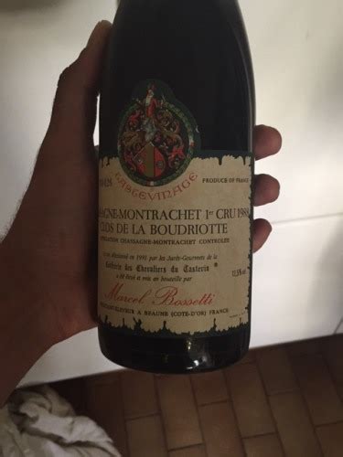 Marcel Bossetti Chassagne Montrachet 1er Cru Clos De La Boudriotte Vivino