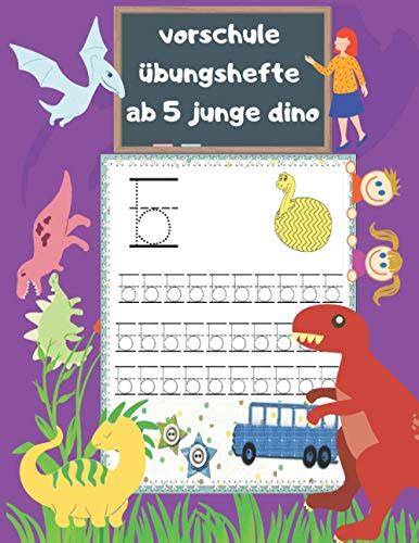 Vorschule Bungshefte Ab Junge Dino Buchstaben Und Zahlen Schreiben