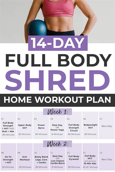 14-Day Workout Challenge + Full Body Workout Plan | Nourish Move Love ...