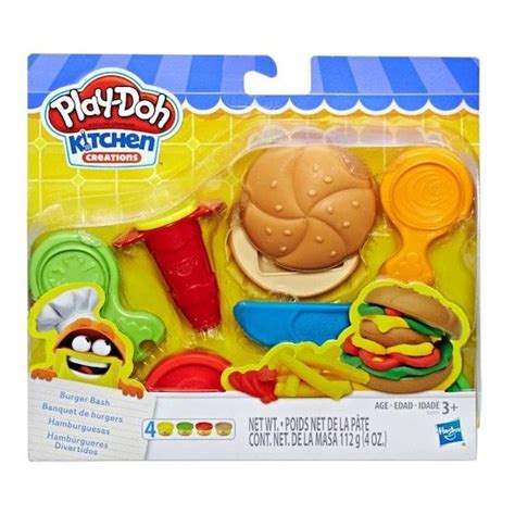 Play Doh Kitchen Creations Burger Barbecue Food Set