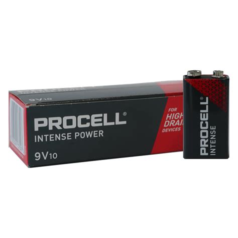 Duracell Procell Alkaline Intense Power 6LR61 9V Block MN 1604 1 5V