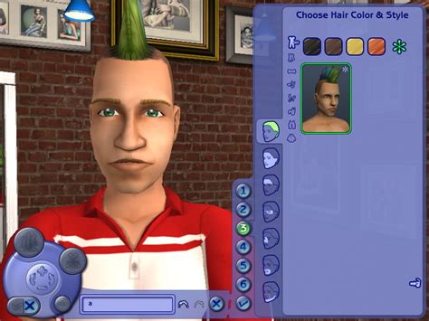 Mod The Sims Adult Male Rainbow Mohawk