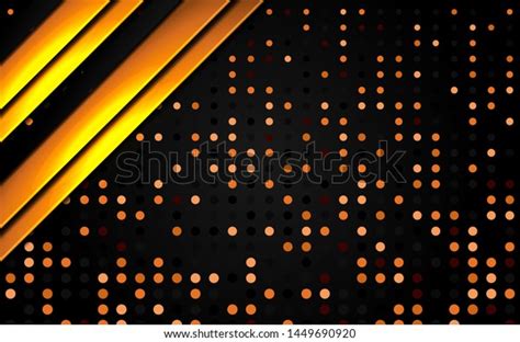 Luxury Dark Background Shine Gold Line Stock Vector Royalty Free