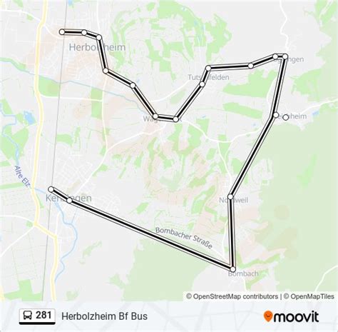 281 Route Schedules Stops Maps Herbolzheim Bf Bus Updated