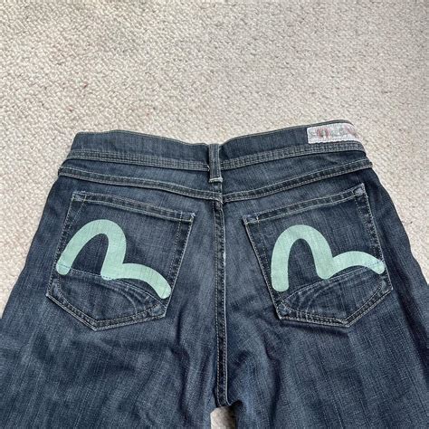 Evisu x puma denim jeans Straight leg baggy evisu... - Depop