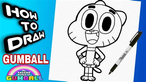 HOW TO DRAW GUMBALL STEP BY STEP DRAWINGS GUMBALL Como Dibujar A