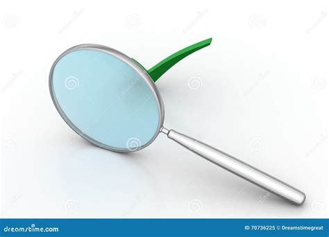 Magnifying Glass With Check Mark Stock Illustration Illustration Of Magnifier Research 70736225