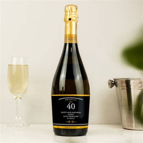 Personalised 40th Birthday Bottle Of Prosecco The Gift Experience