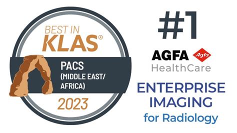 AGFA HealthCare Winner Of 2023 Best In KLAS Award AGFA Healthcare