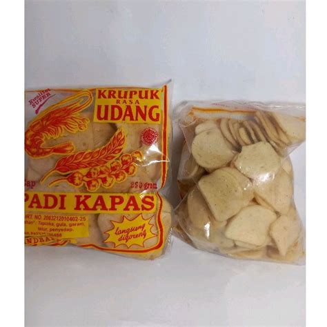 Jual KRUPUK UDANG TANGGUNG KANCING KHAS INDRAMAYU CAP PADI KAPAS