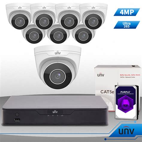 Unv Uniview Ch Nvr Mp Hd Wdr Vf Eyeball Network Ir Camera Kit