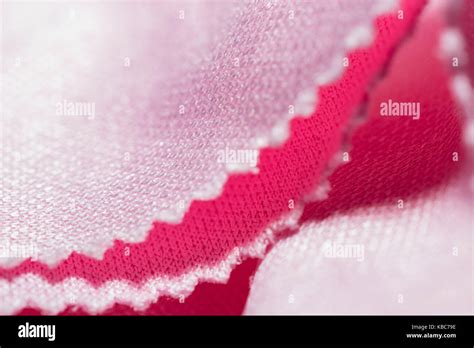 Close Up Of Pink Microfiber Cloth Stock Photo Alamy