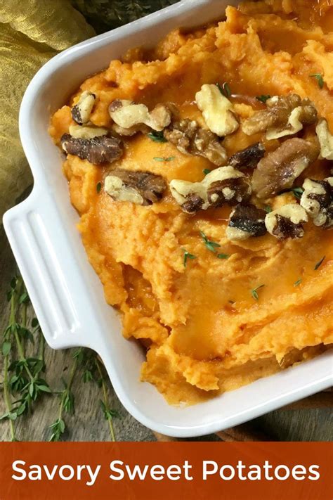 Creamy Savory Mashed Sweet Potatoes Recipe Mama Likes To Cook