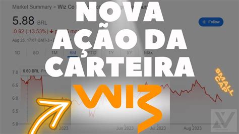 Wiz Oportunidade Ou Cilada Novo Aporte Na Carteira Wizc Youtube