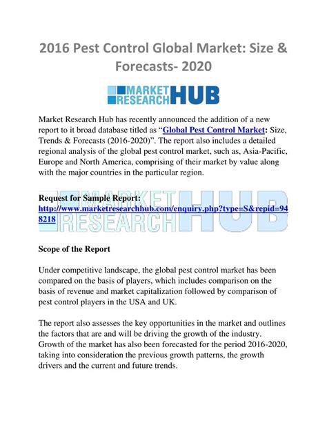 Ppt Pest Control Global Market Size And Forecasts 2020 Powerpoint Presentation Id7499782