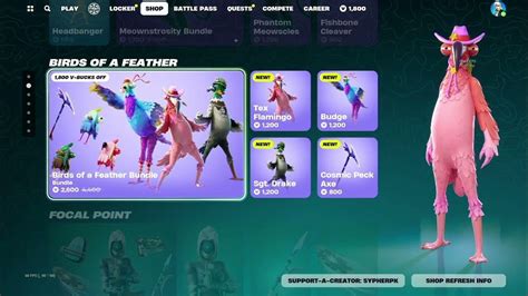 Fortnite Item Shop New Birds Of A Feather Bundle Youtube