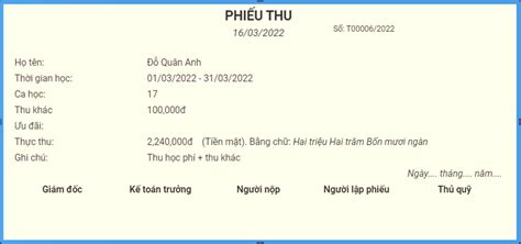 Phần mềm thu học phí | Phần mềm quản lý trung tâm đào tạo