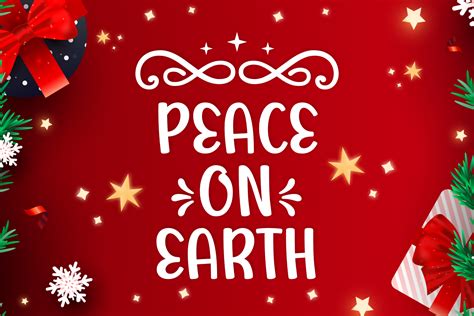 Peace On Earth Font By Riman 7ntypes · Creative Fabrica
