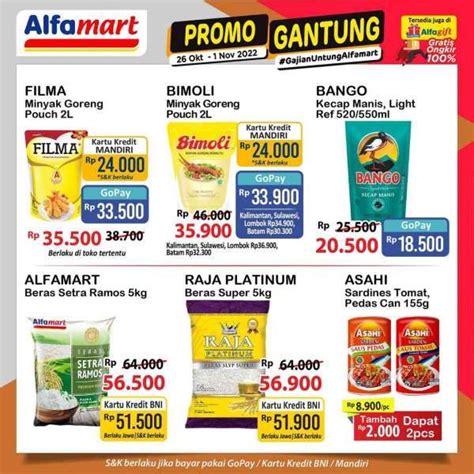 Promo Alfamart Hari Ini 1 November 2022 Promo Gantung Yang Segera Berakhir