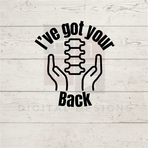 I Ve Got Your Back Svg Image Files Anatomy Pun Includes Etsy