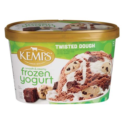 Kemps Smooth And Creamy Frozen Yogurt Twisted Dough Shop Frozen