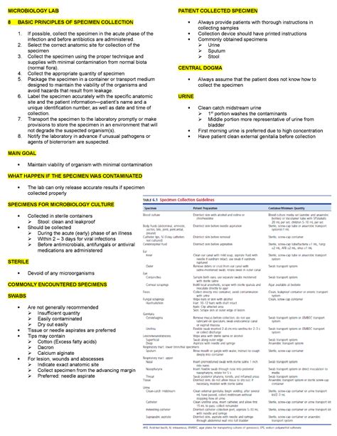 Microbiology LAB WEEK 1 - Principles in Medical Laboratory Practice 1 ...
