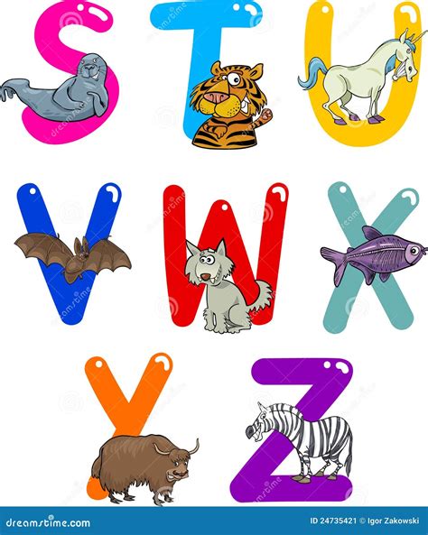 alphabet animal cartoon 3