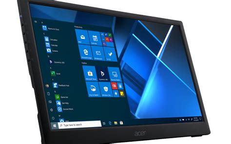 Acer introduces the elegant, portable and professional PM161Q monitor for people on the move ...