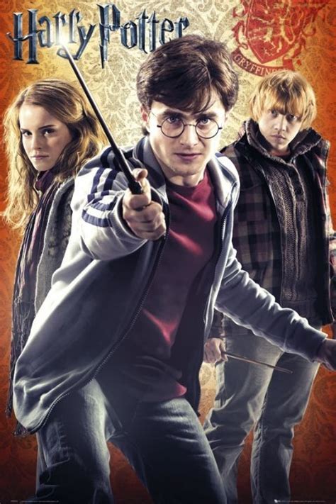 Poster HARRY POTTER 7 - trio | Wall Art, Gifts & Merchandise | UKposters