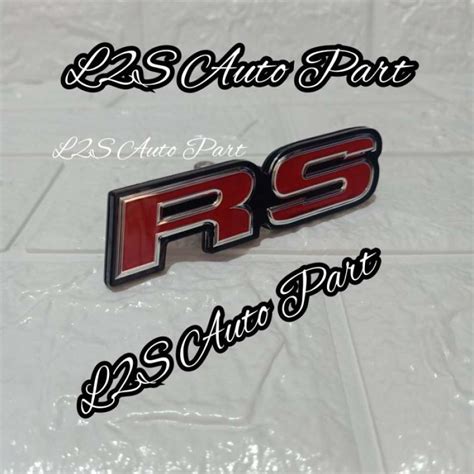 Jual Logo Emblem Lambang Huruf Rs Gril Grill Depan Honda Jazz New Brio