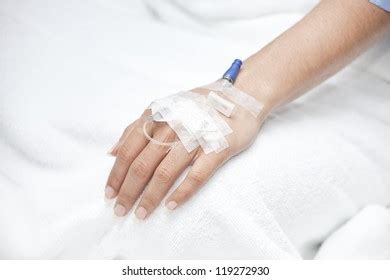 Patients Hand Blood Drip Injection Lady Stock Photo 416518831