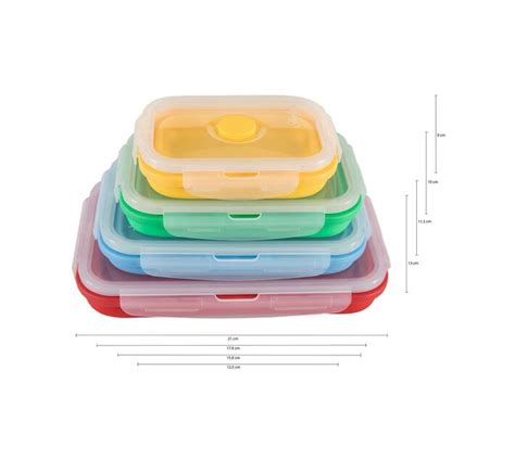 Collapsible Silicone Food Container Set Makro