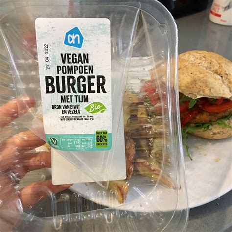 Albert Heijn Vegan Pompoen Burger Met Tijm Review Abillion