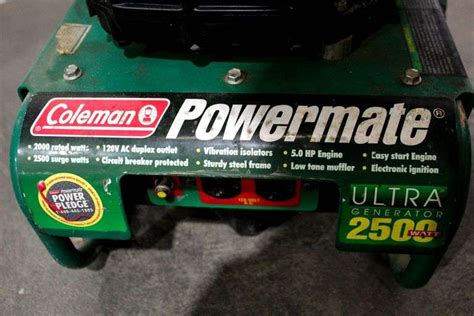 Coleman Powermate Ultra Generator Bunting Online Auctions