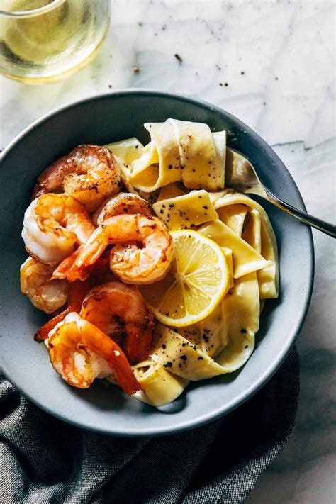 Date Night Lemon Pappardelle With Shrimp Recipe Lemon Pasta Easy