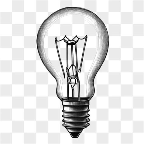 Download Incandescent Light Bulb Drawing Sketches Online Creative Fabrica