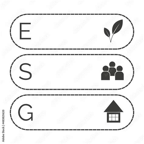 esg concept environment social governance infographic vector
