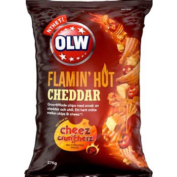 Chips Flamin hot cheddar g Olw Handla mat online från din lokala ICA butik