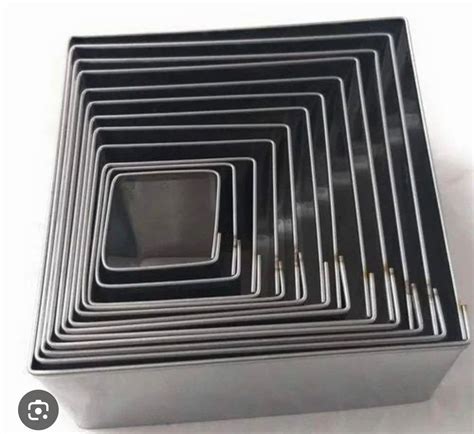 Stainless Steel Square Cookie Cutter Set Contain 12 Pieces At Rs 180