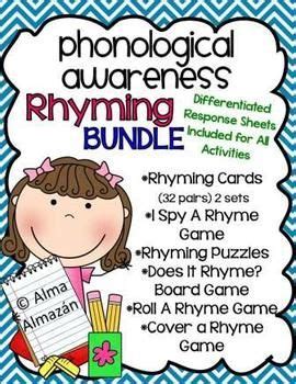 Rhyming Phonological Awareness Centers | Phonological awareness ...