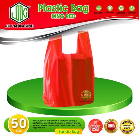 Plastic Sando Bag Pcs Red Shopee Philippines