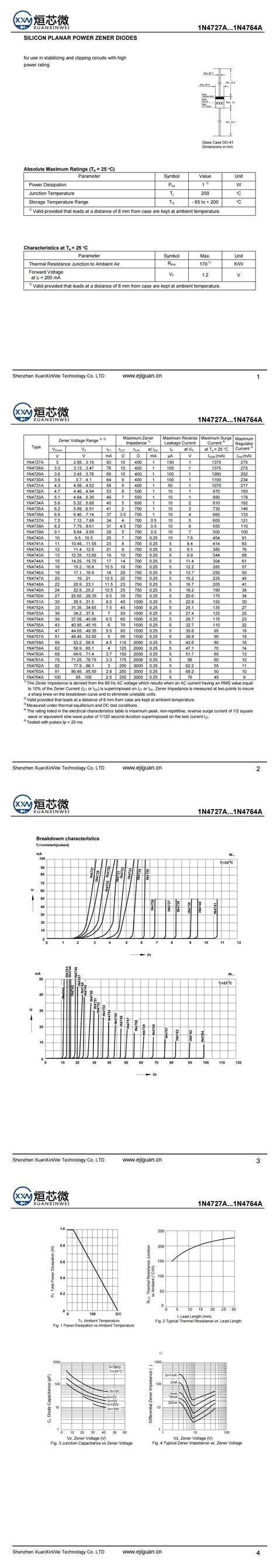 1N4733A,1N4733A稳压二极管,1N4733A参数,1N4733A规格书