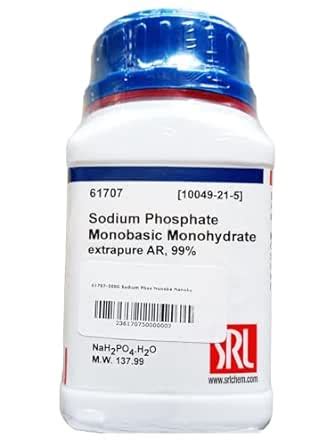 Srl Sodium Phosphate Monobasic Monohydrate Extrapure Ar Grade Gm