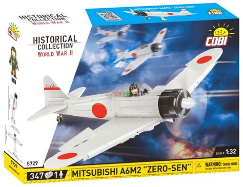 Zestaw Klock W Cobi Samolot Mitsubishi A M Zero Sen