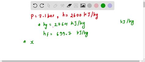 Find The Dryness Fraction Specific Volume And Internal Energy Of