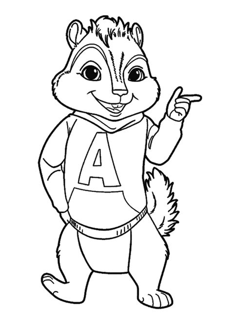 Cool Chipmunks Coloring Page - Free Printable Coloring Pages for Kids