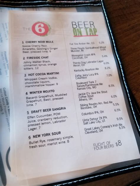 menu  table  kitchen bar restaurant north canton ohio