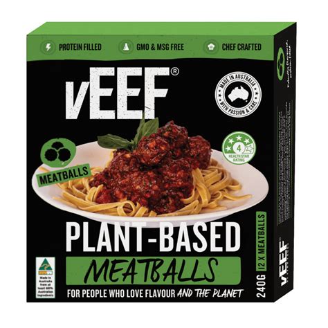 Vegan Food Drink Veef Bulk Plant Based Classic Meatballs Kg