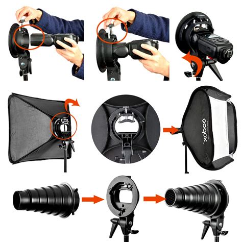 GODOX Softbox 80X80cm Folding Softbox 32 Inch Speedlight Studio Flash