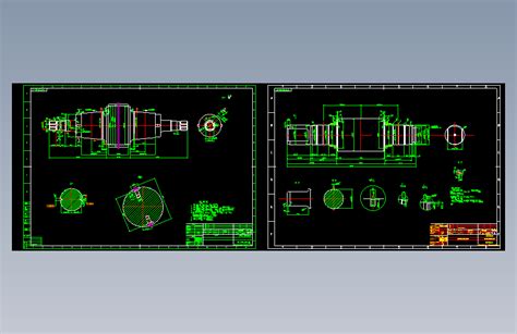 一套轧辊的图纸autocad 2010模型图纸下载 懒石网